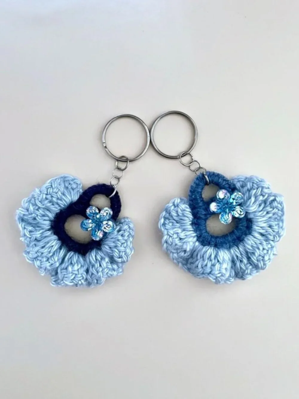2 Handmade Keychain, Lightweight Charms, Backpack Charms, Crochet Gift Set